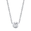 0.05Ct Diamond Bezel Necklace