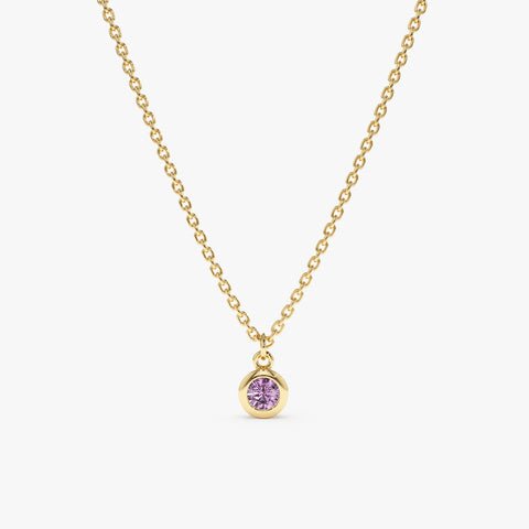 Amethyst Charm Necklace