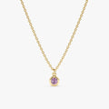 Amethyst Charm Necklace