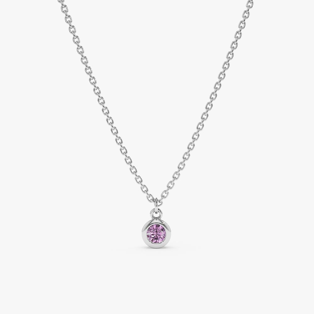 Amethyst Charm Necklace
