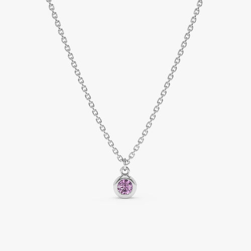 Amethyst Charm Necklace