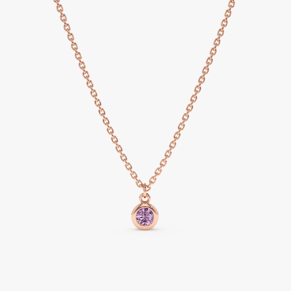 Amethyst Charm Necklace