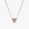 Amethyst Heart Necklace