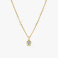 Aquamarine Charm Necklace