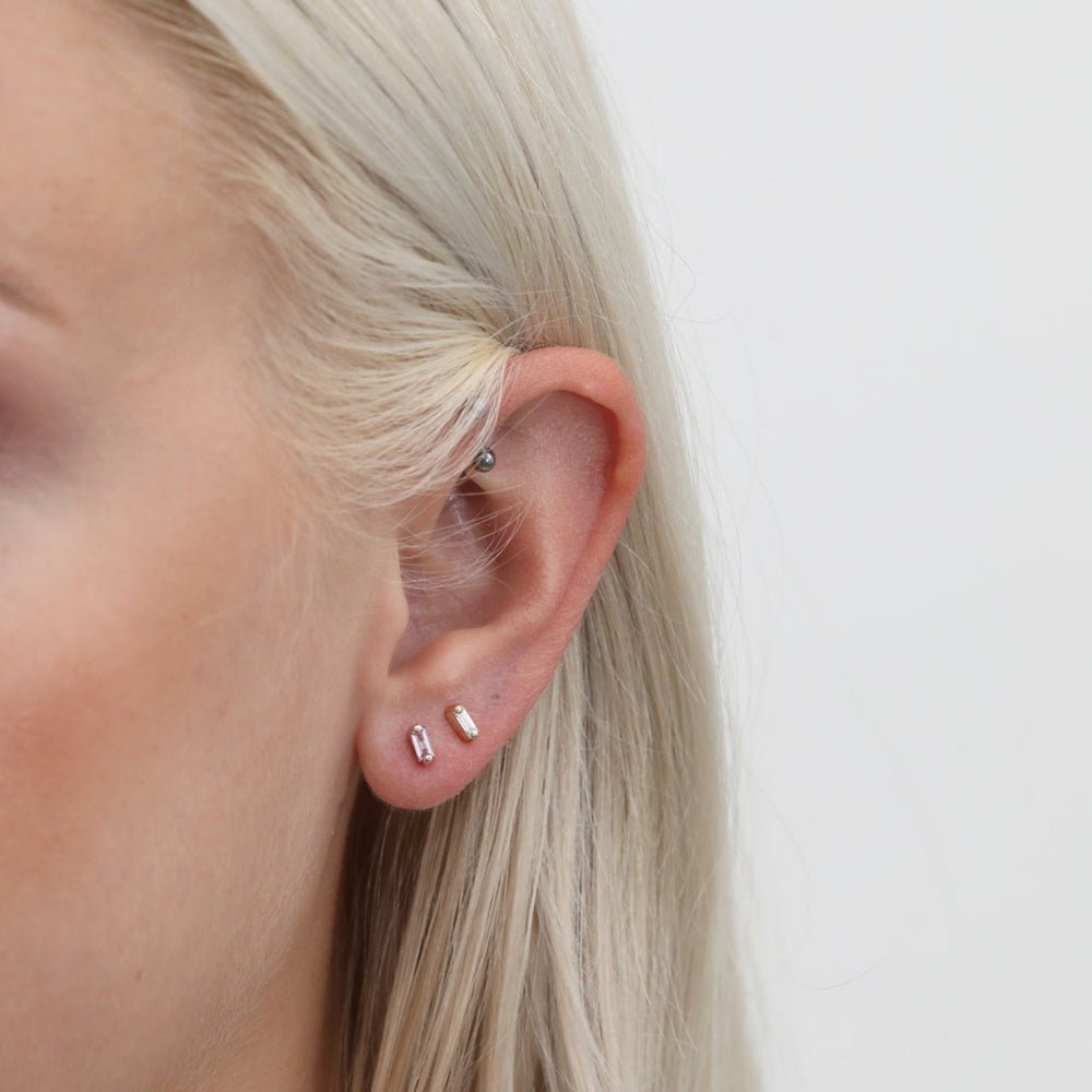 Baguette Natural Diamond Studs