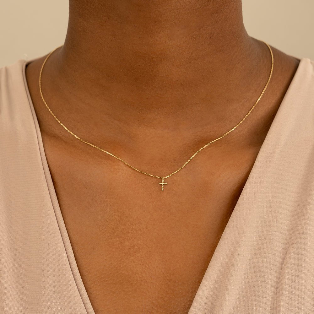 Beaded Cross Necklace