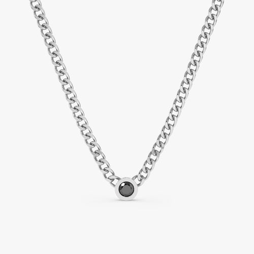 Black Diamond Cuban Chain