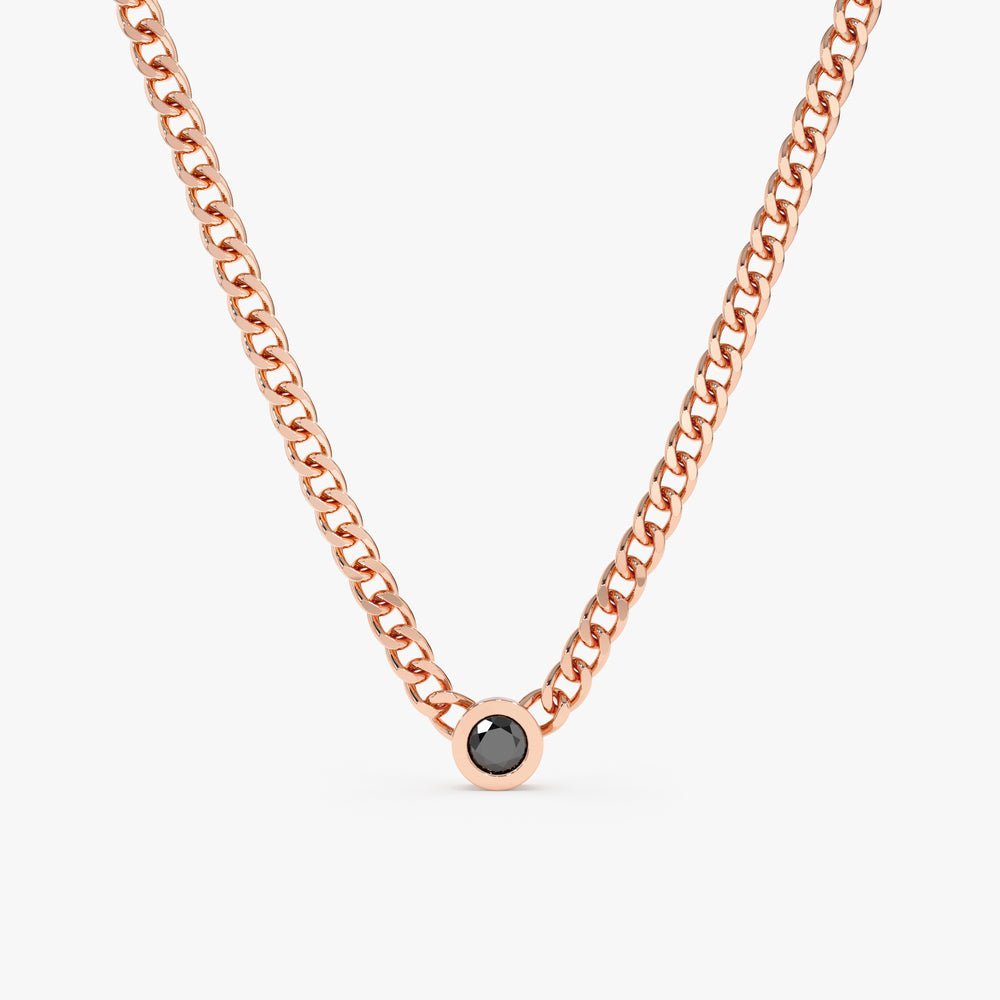 Black Diamond Cuban Chain