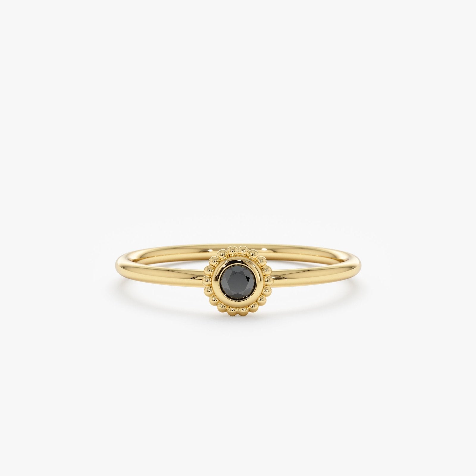 Black Onyx Art Deco Ring