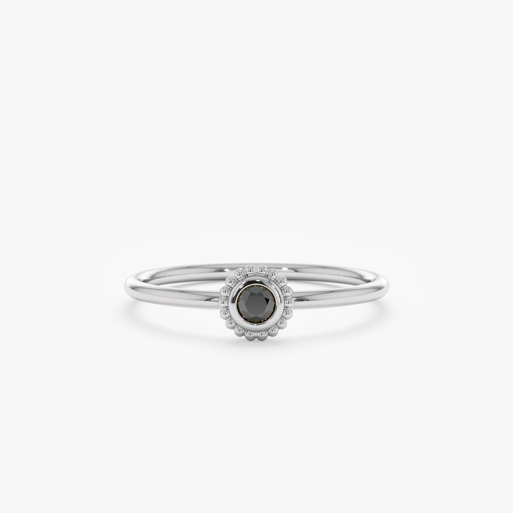 Black Onyx Art Deco Ring