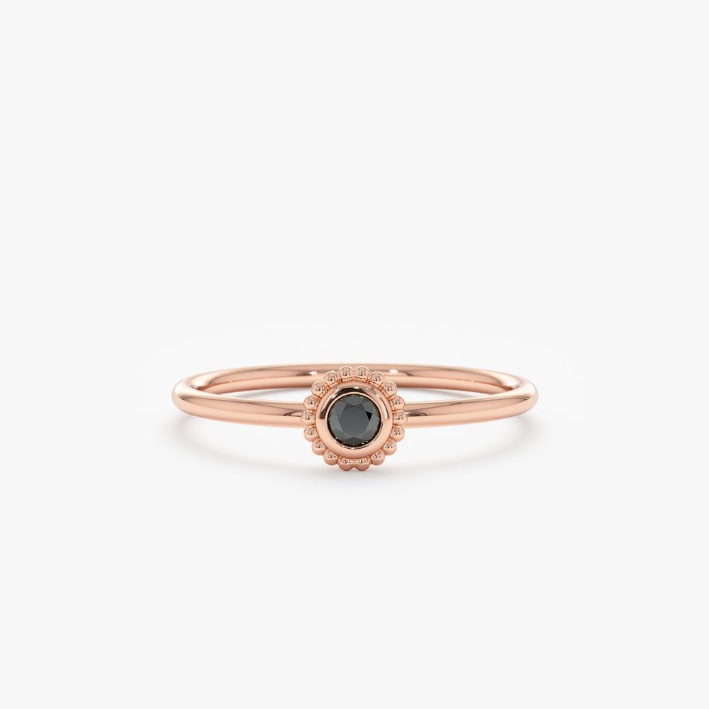 Black Onyx Art Deco Ring