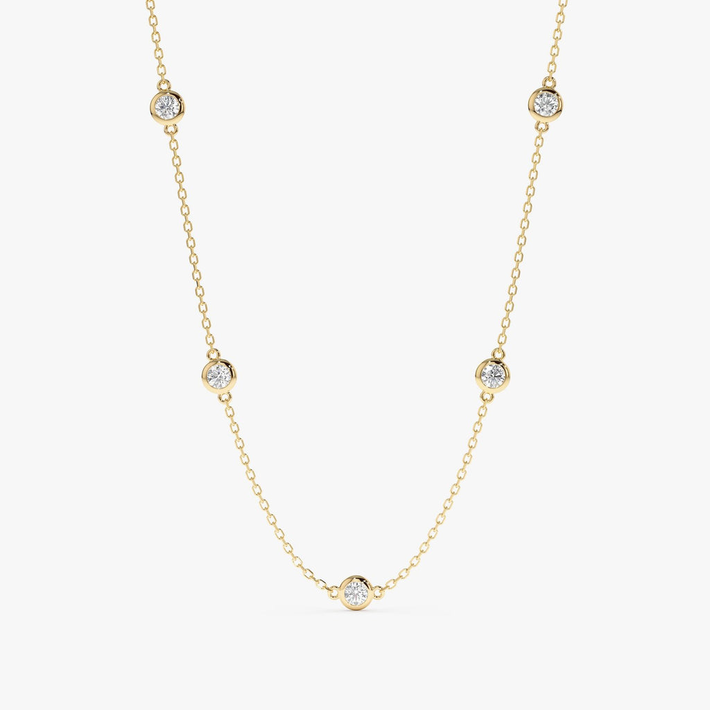 Bold Diamond By The Yard Necklace