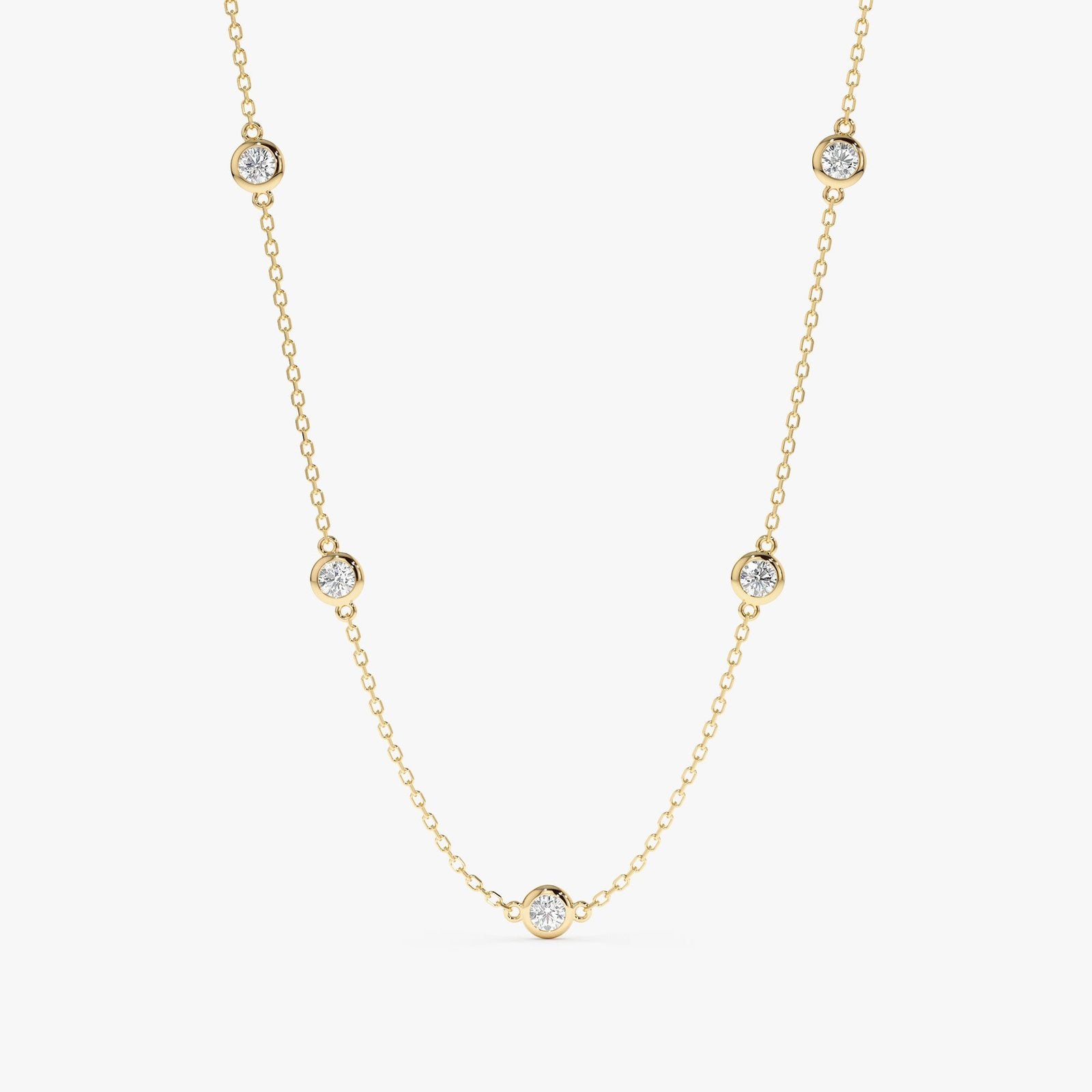Bold Diamond By The Yard Necklace