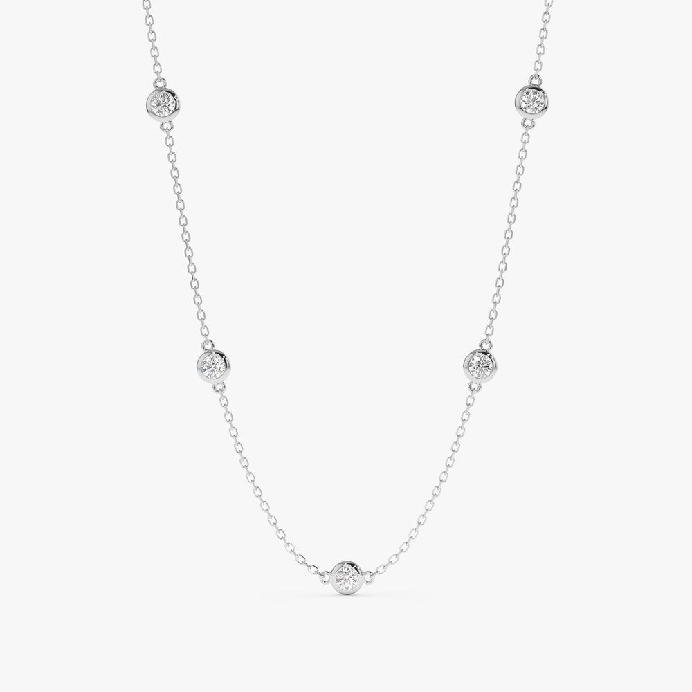 Bold Diamond By The Yard Necklace