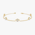 Bold Diamond Station Bracelet