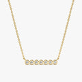 Bubble Bar Natural Diamond Necklace
