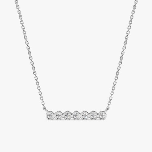 Bubble Bar Natural Diamond Necklace