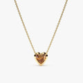 Citrine Heart Necklace