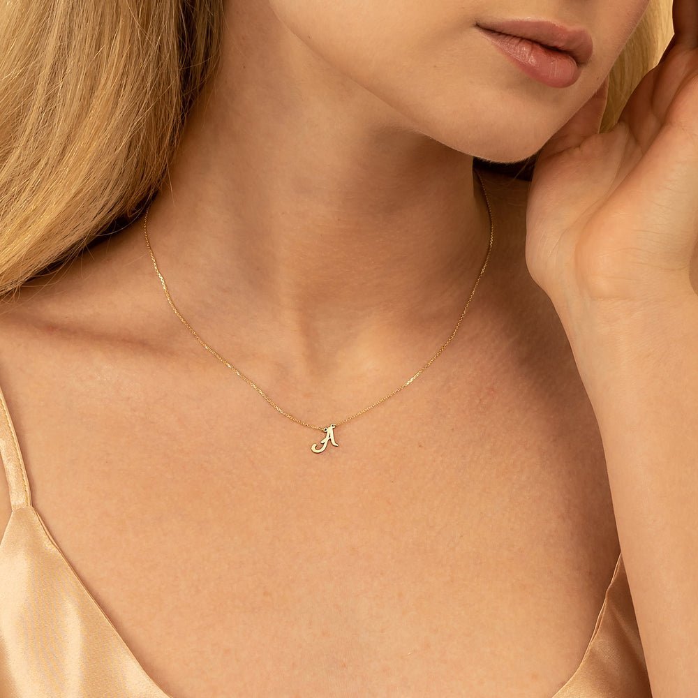 Cursive Initial Necklace