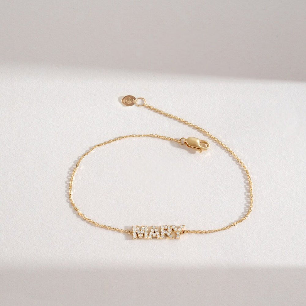Custom Name Diamond Bracelet