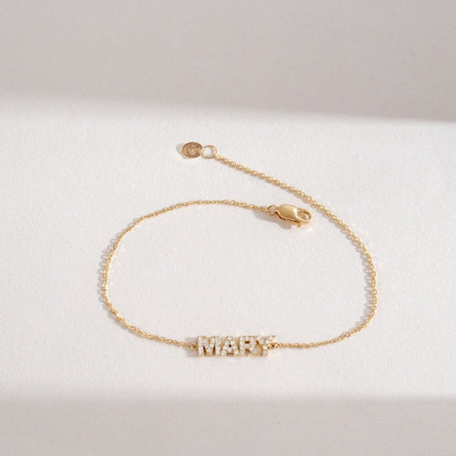Custom Name Diamond Bracelet