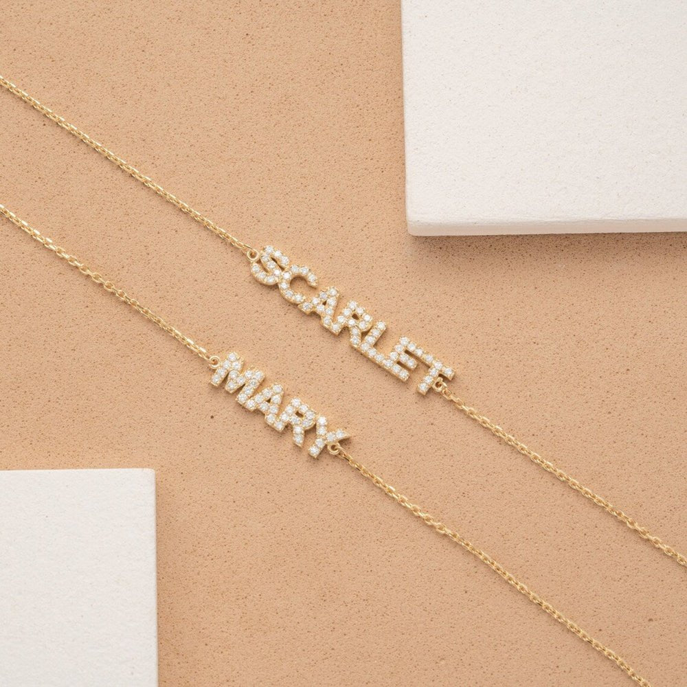 Custom Name Diamond Bracelet