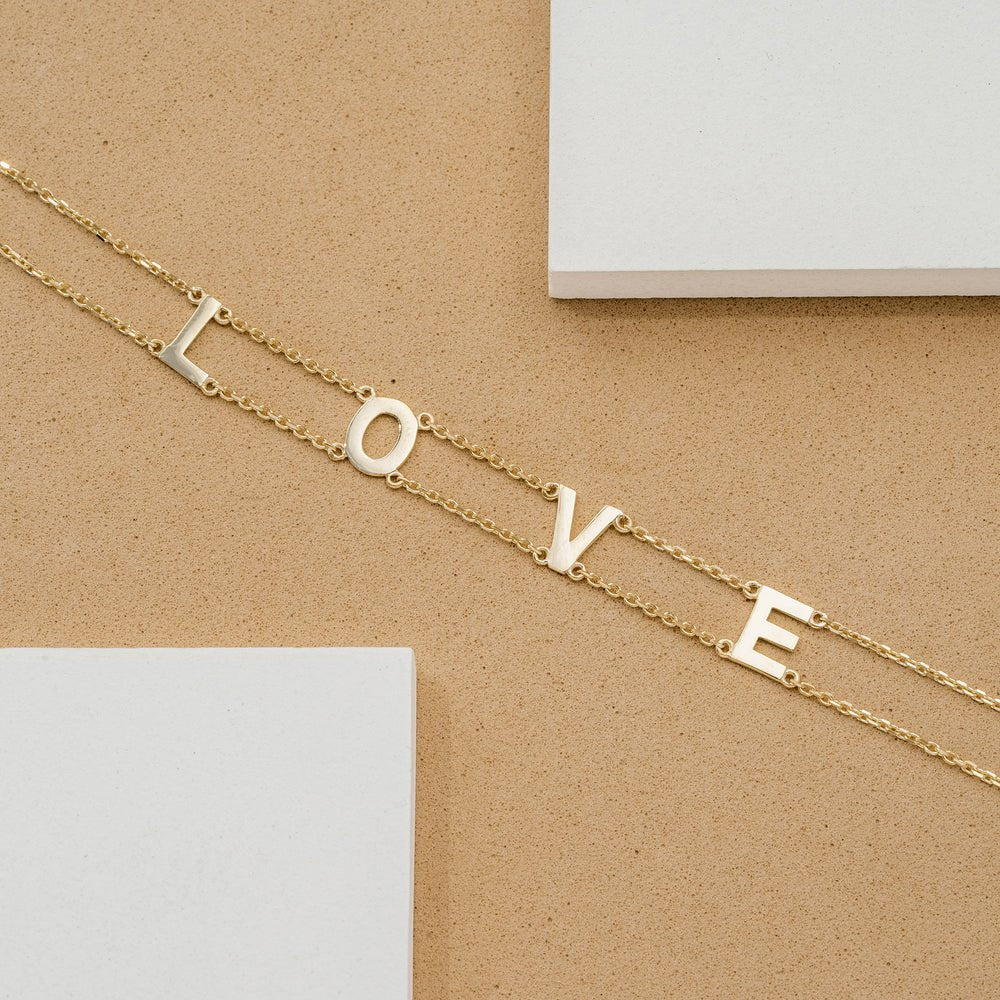 Custom Name Double Chain Bracelet