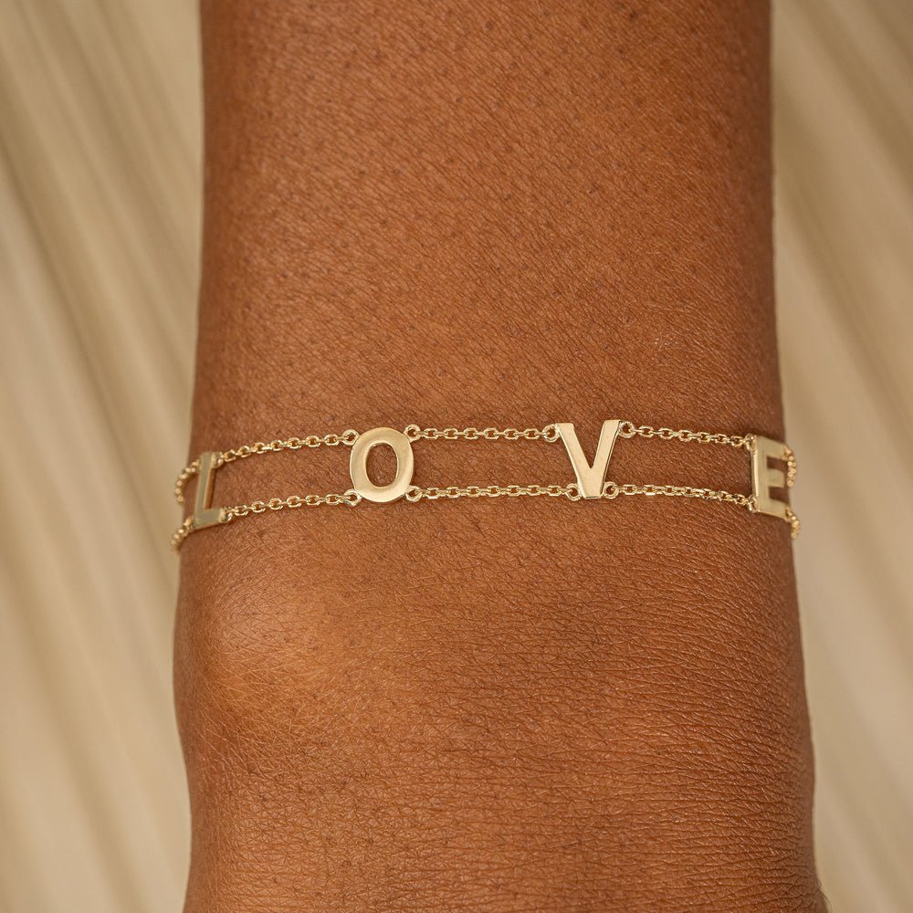 Custom Name Double Chain Bracelet