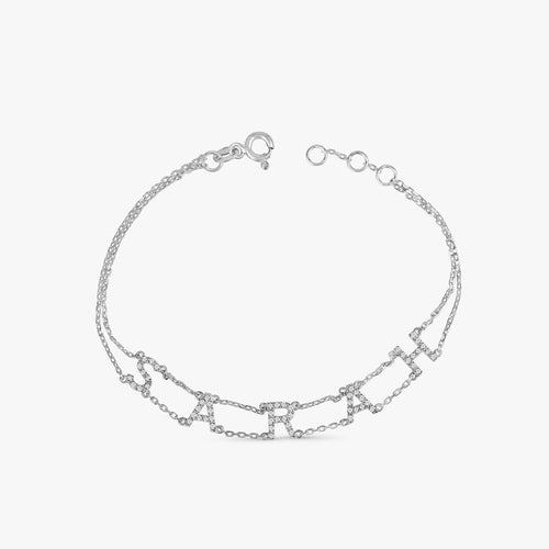 Custom Name Double Chain Bracelet