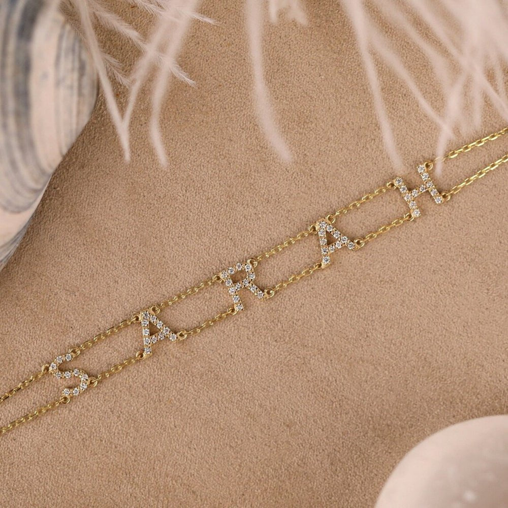 Custom Name Double Chain Bracelet