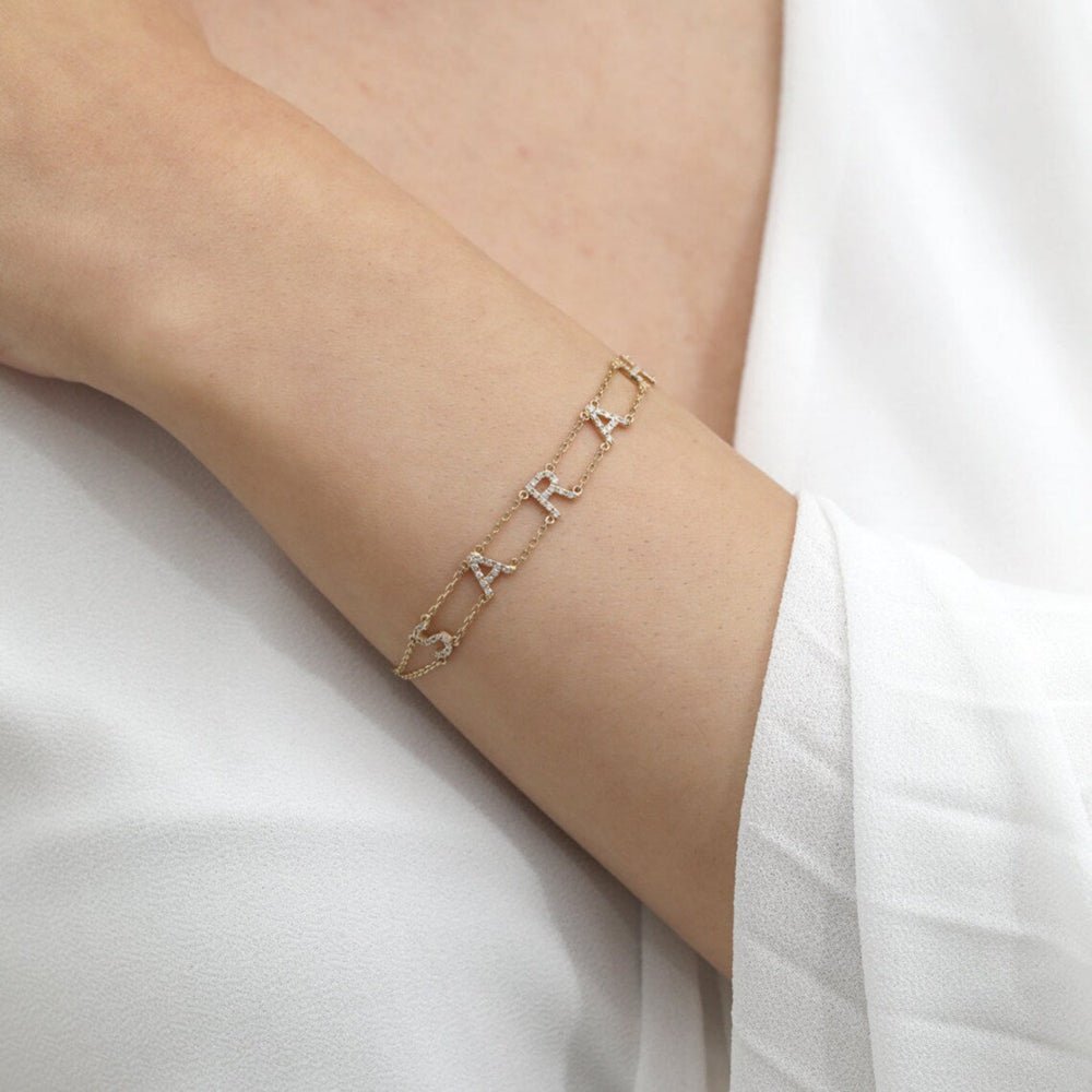 Custom Name Double Chain Bracelet