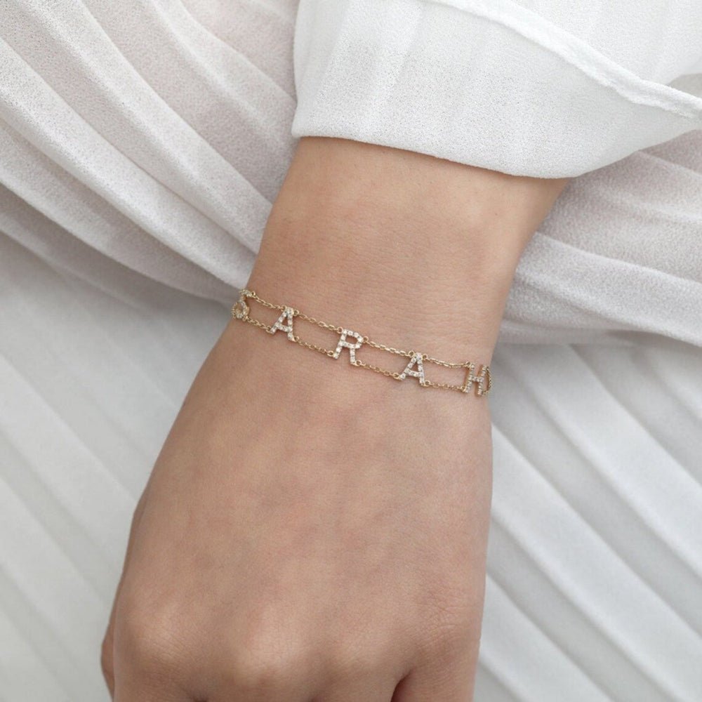 Custom Name Double Chain Bracelet