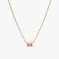 Dainty Amethyst Necklace