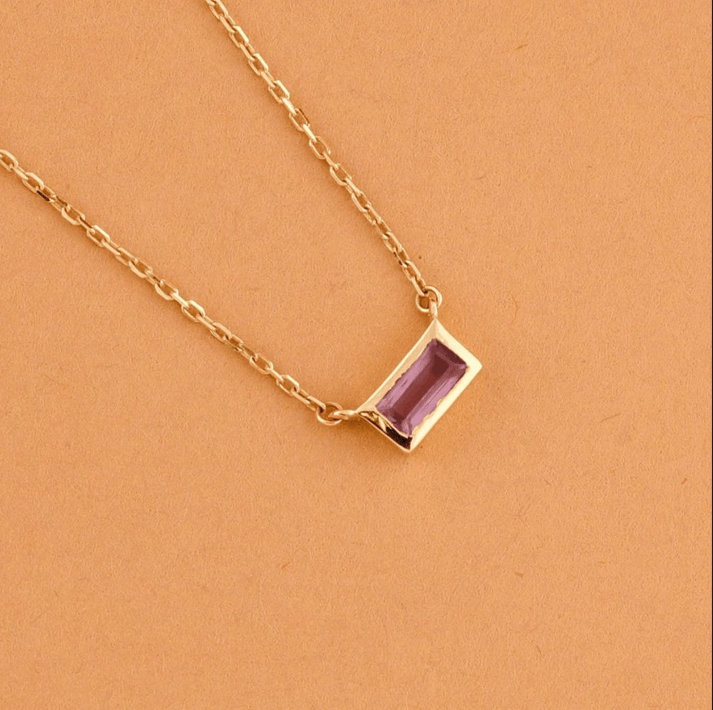 Dainty Amethyst Necklace
