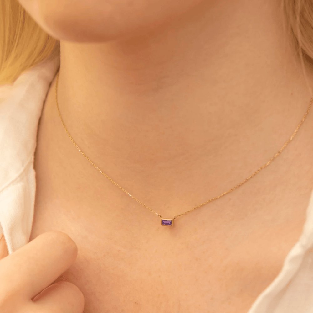 Dainty Amethyst Necklace