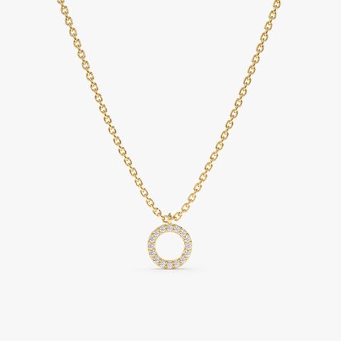 Dainty Circle Of Life Natural Diamond Necklace