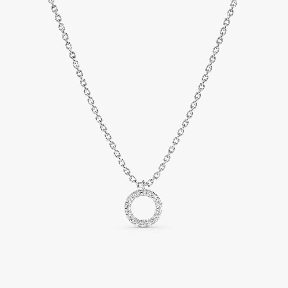 Dainty Circle Of Life Natural Diamond Necklace
