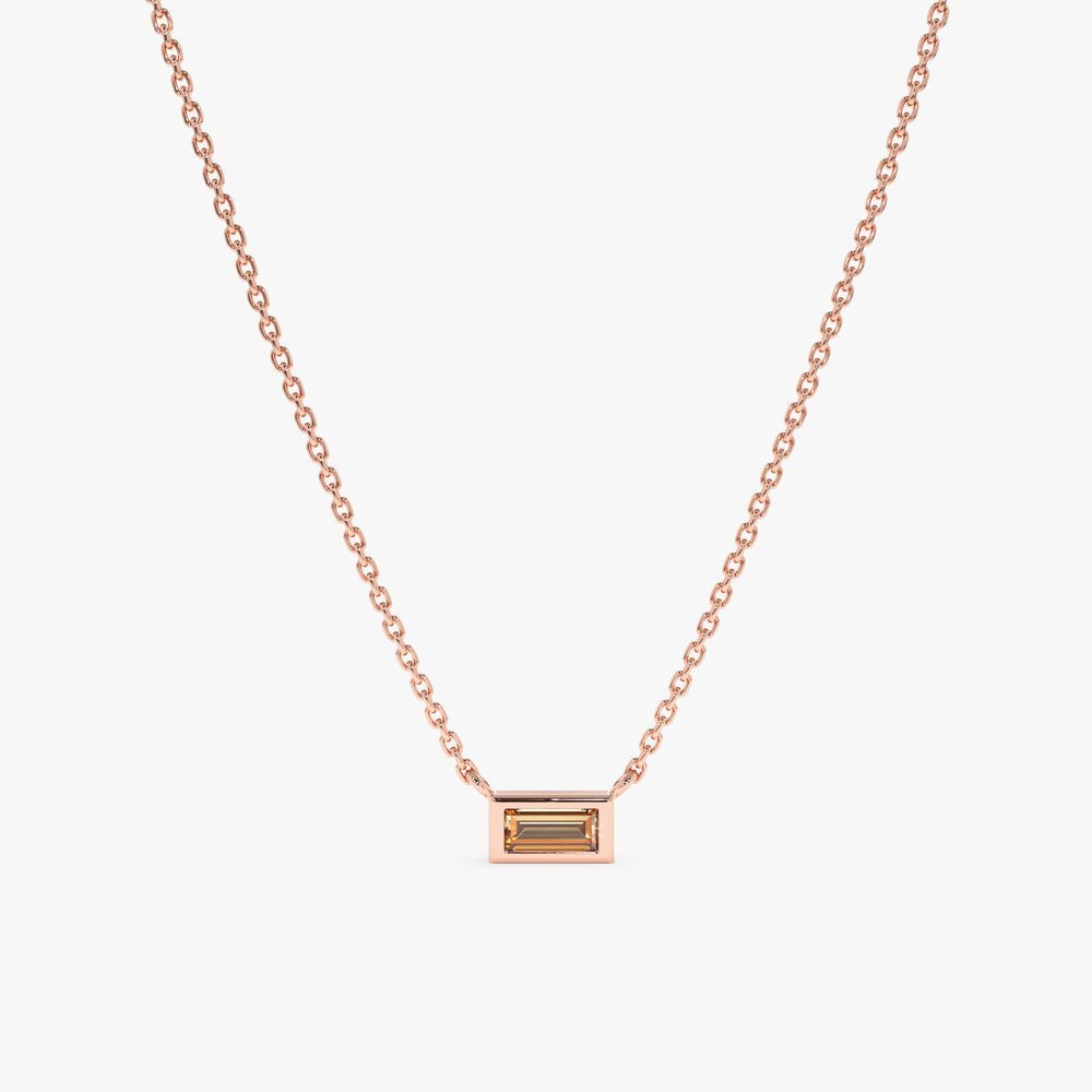 Dainty Citrine Necklace