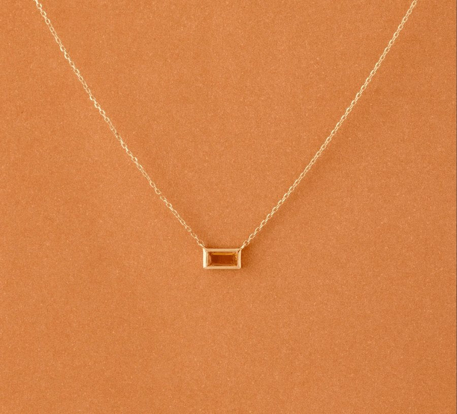 Dainty Citrine Necklace