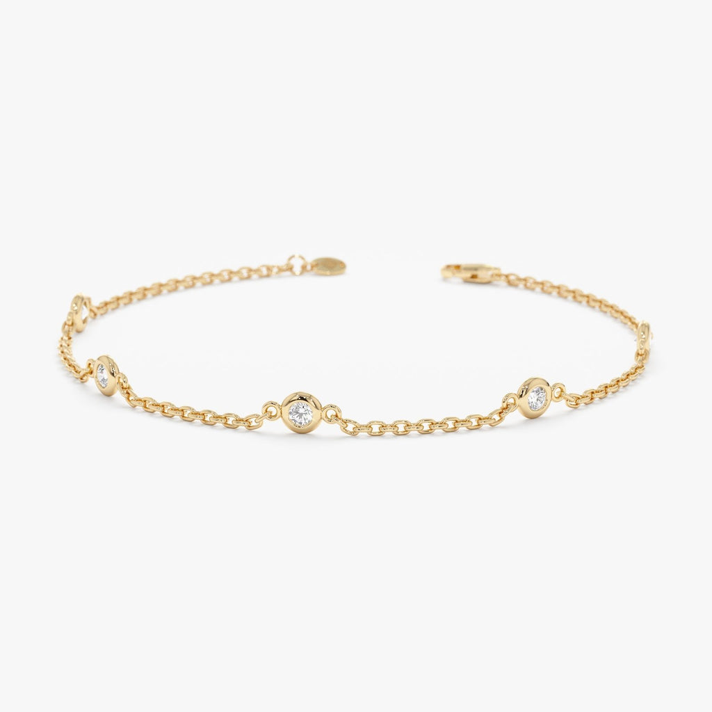 Dainty Diamond By the Yard Bracelet