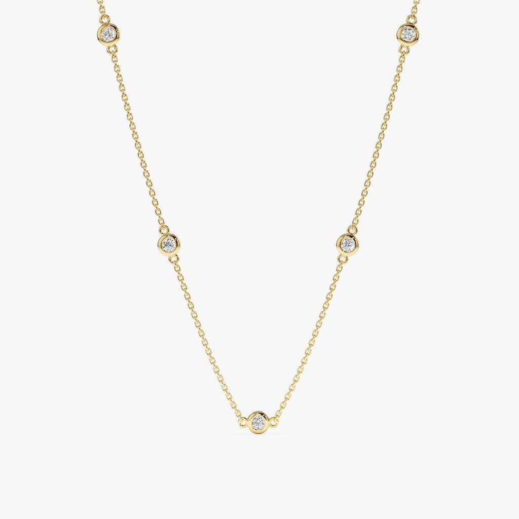 Dainty Diamond By The Yard Necklace