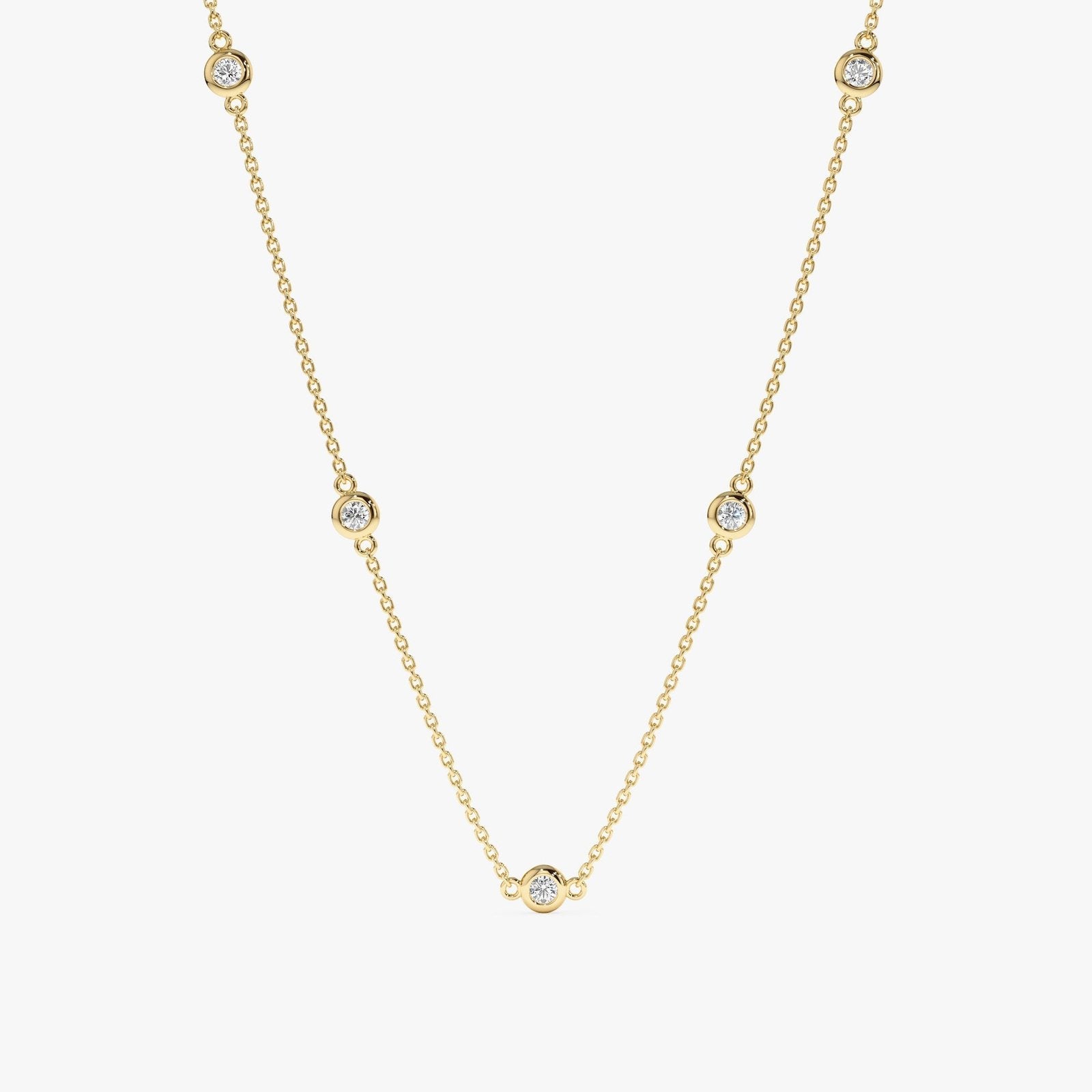 Dainty Diamond By The Yard Necklace