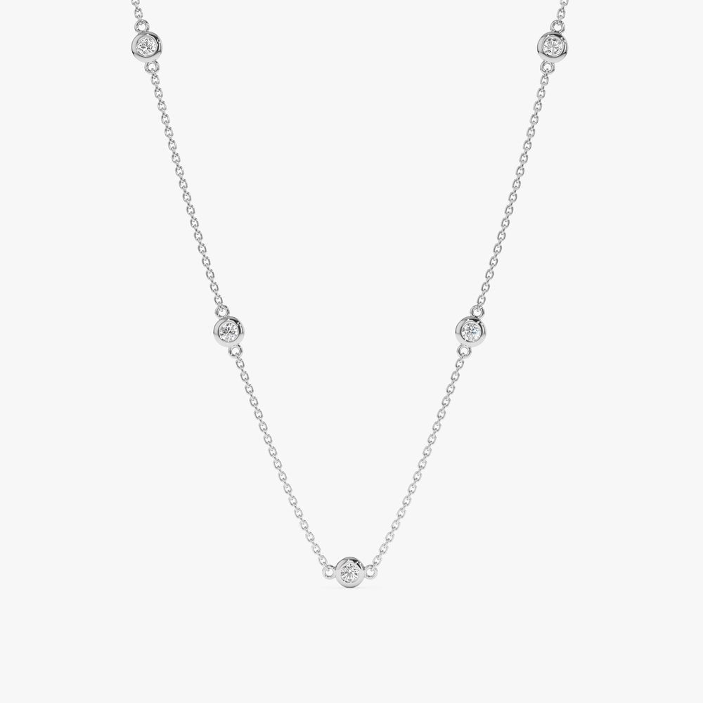 Dainty Diamond By The Yard Necklace