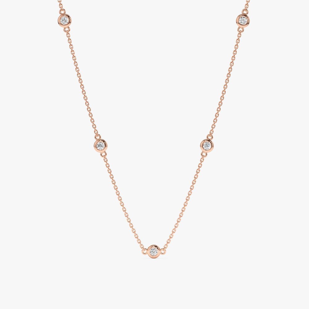 Dainty Diamond By The Yard Necklace