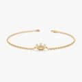 Dainty Diamond Eye Bracelet