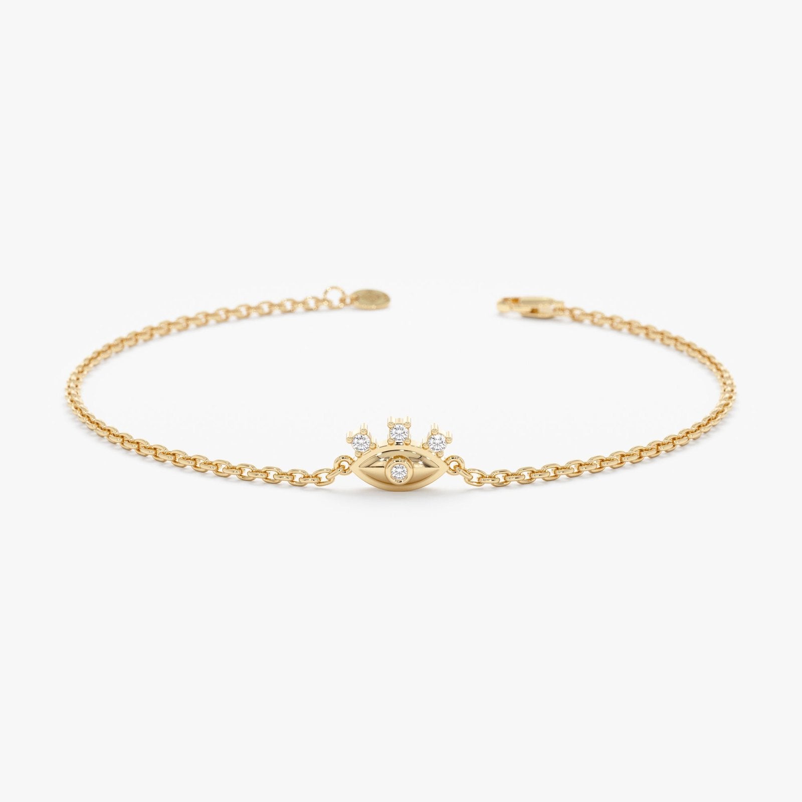 Dainty Diamond Eye Bracelet