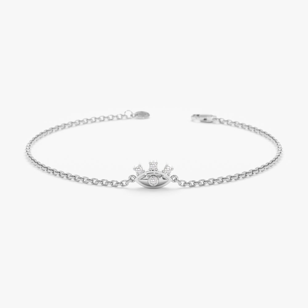 Dainty Diamond Eye Bracelet