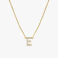 Dainty Diamond Initial Necklace
