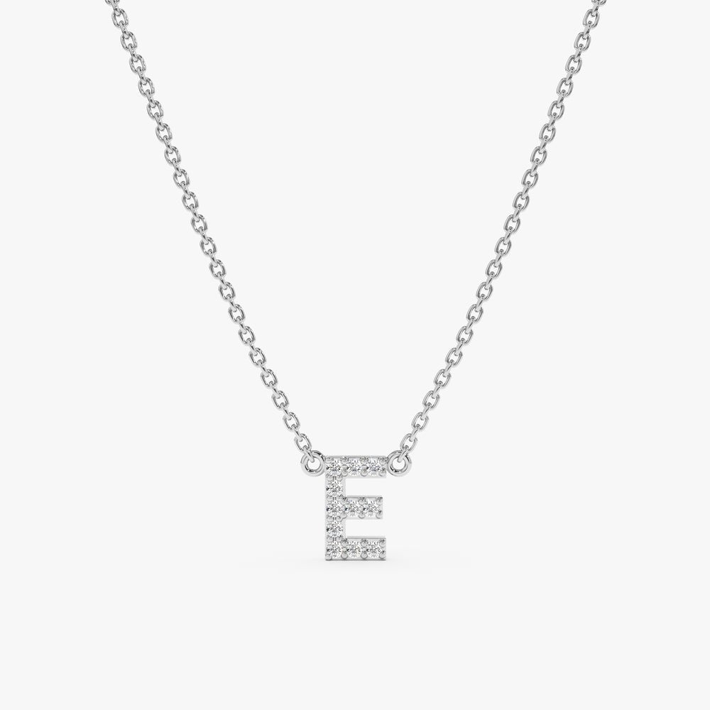 Dainty Diamond Initial Necklace