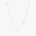 Dainty Diamond Station Necklace
